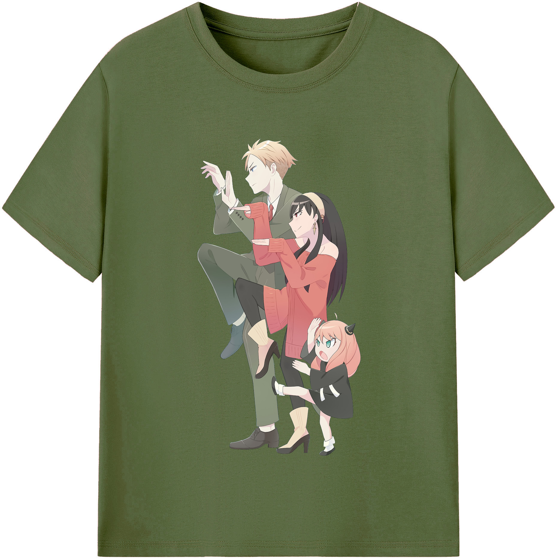 （画像用） SPY×FAMILY间谍家家酒 綿100％半袖Tシャツ（フロントプリント）